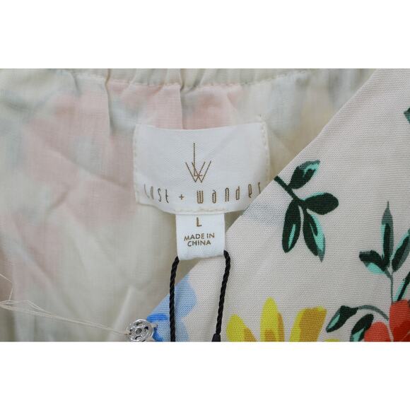 NWT Lost and Wander floral flowy maxi wrap dress womens large cottagecore fairy - Picture 2 of 8